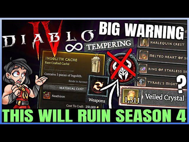 Diablo 4 - After 100 Hours of PTR THIS Needs to Change... - 5 BIG Class & Build Season 4 Problems!