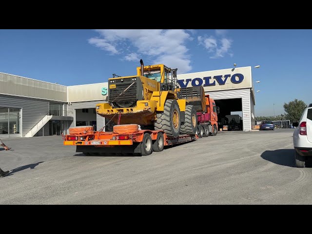 Transportation Of The Volvo L330E & Caterpillar 980 Wheel Loaders - Sotiriadis/Labrianidis - 4k