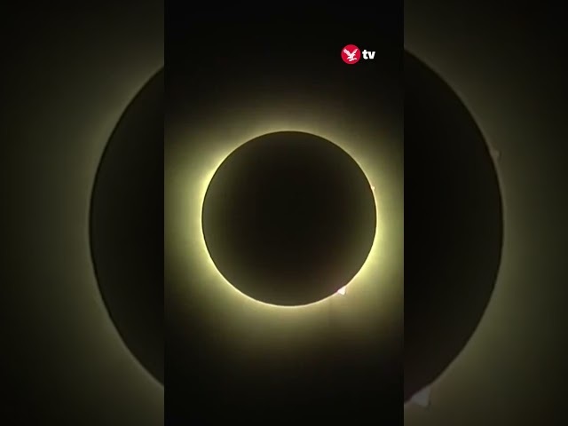 Total solar eclipse passes over Mexico #shorts #solareclipse #totaleclipse