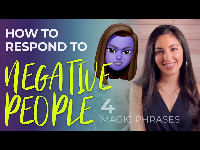How to deal with difficult people - 4 Magic Phrases to respond to almost any insult