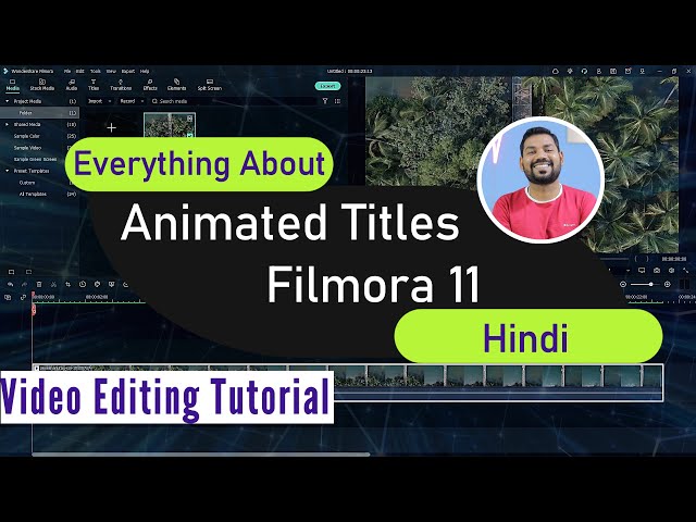 How to Add Animated Lower Third and Titles to your video | Filmora 11 (Hindi)