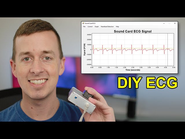 DIY ECG with AD8232 and Sound Card