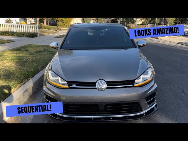 Sequential Turn Signals On My MK7 Golf R! | LOOKS AMAZING