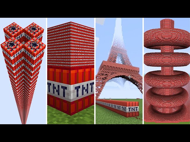 every minecraft tnt experiment in one video