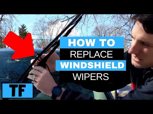 How To Replace Windshield Wipers  Car Minivan Replacing Wiper Blades (Chrysler Dodge Caravan)