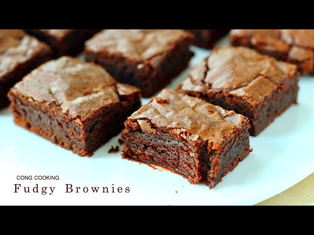 New York Famous Bakery's Secret Recipe ! Just Stir to Make Perfect Fudgy Brownies | Cong Cooking