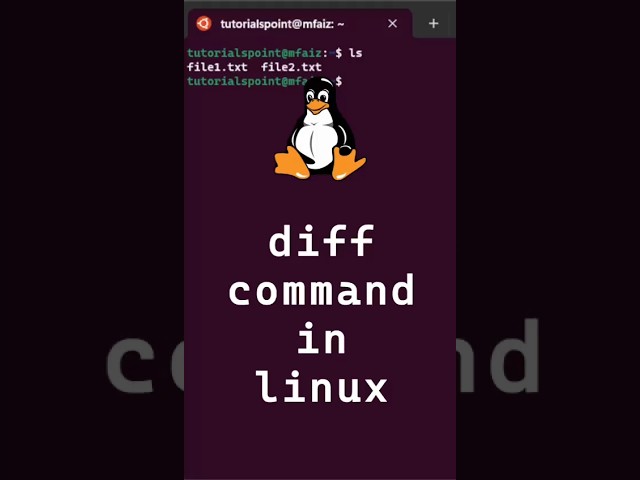 How to use diff command in Linux? | Linux Commands #shorts #linux