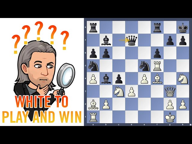 Geometry! Chess puzzle of the week - White to play and win #shorts