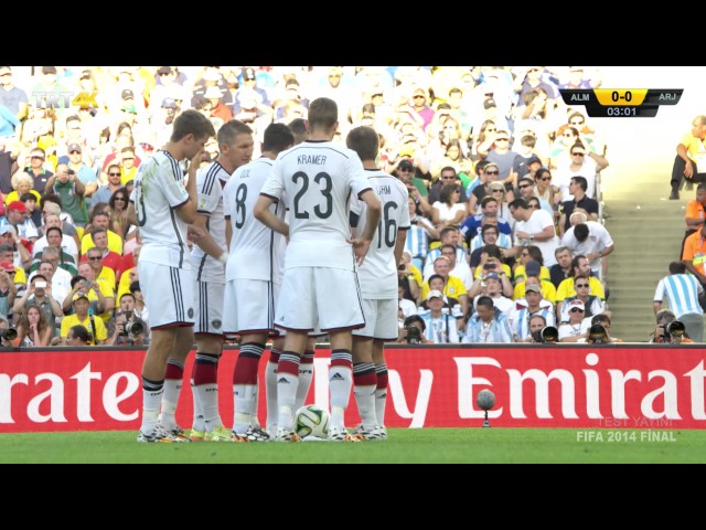 WM2014 Finale Deutschland vs Argentinien 1. Halbzeit 4K UHD TRT4K