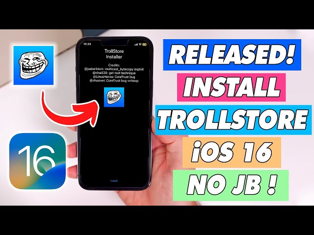 How to Install TrollStore on iOS 16 (No Jailbreak)