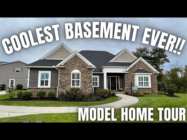 A MODEL house with the ULTIMATE basement! I was so shocked!! Model Home Tour