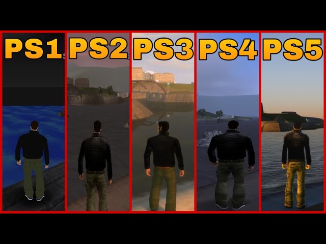 GTA 3 GRAPHICS PS1 VS PS2 VS PS3 VS PS4 VS PS5(including concepts)