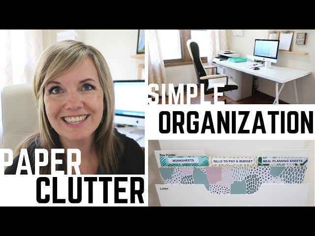 Simple Paper Clutter Organization! | Minimalist Family Life (2018)