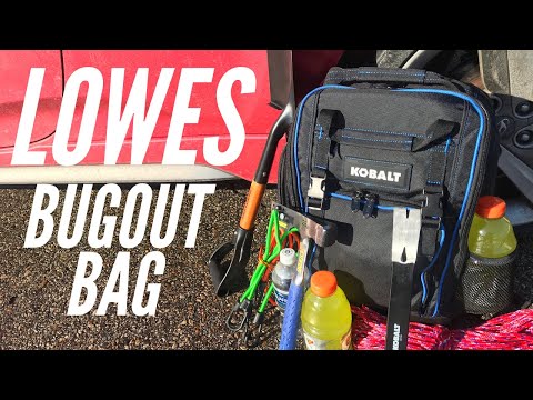 Bug Out Bag from Lowes: A 72-Hour Survival Bag with Food, Fire, Shelter, Water and More