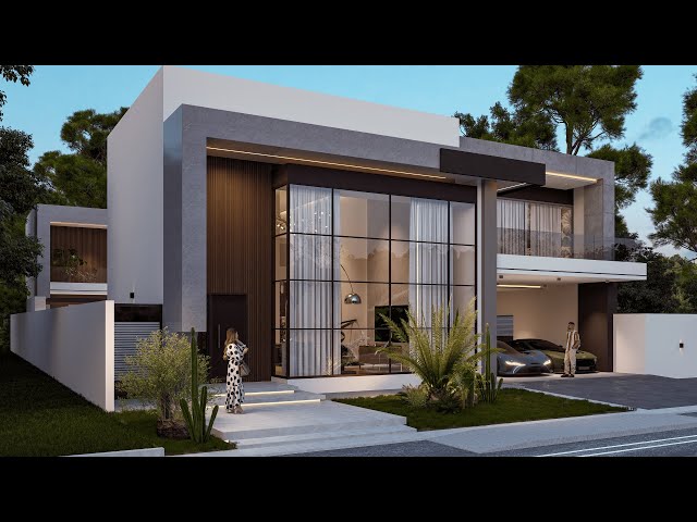 Luxury Modern House Design | 5 Bedroom | with an Indoor Pool | 310 sqm.