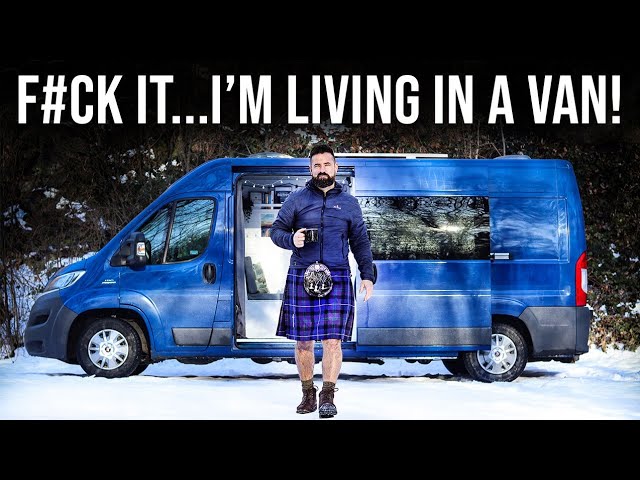 A Scottish Man In A Kilt, Living In His Van