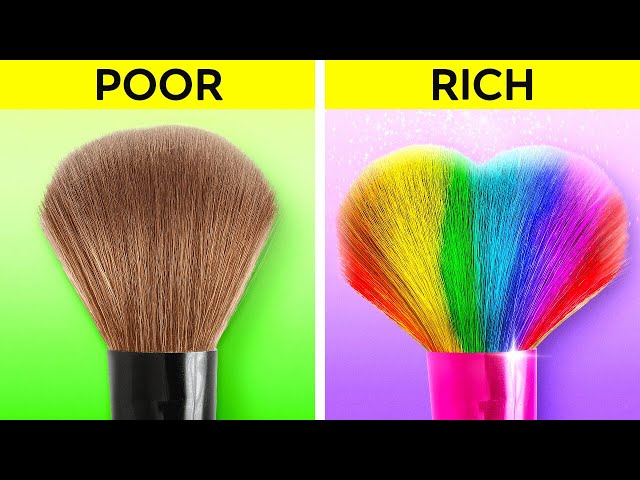 RICH vs. POOR DRAWING CHALLENGE || Who Wins The Prize? Simple Art Ideas & Gadgets by 123 GO! SCHOOL