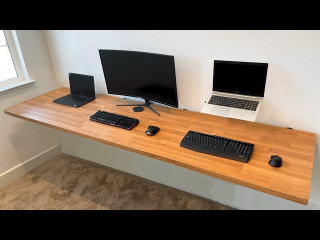 Building An IKEA Floating Desk Setup