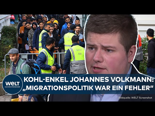 DEUTSCHLAND: Kohl Enkel Johannes Volkmann über die Merkel Jahre, Migration und Rentenpolitik der CDU