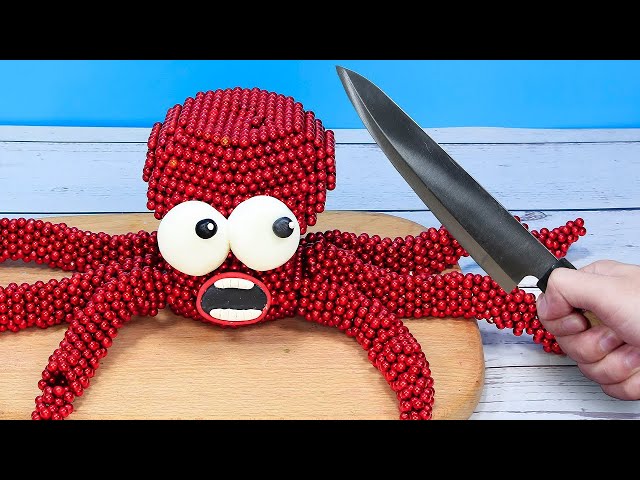 🔴 [LIVE] Making Giant Octopus From Magnetic Balls | Stop Motion Cooking & ASMR Satisfying