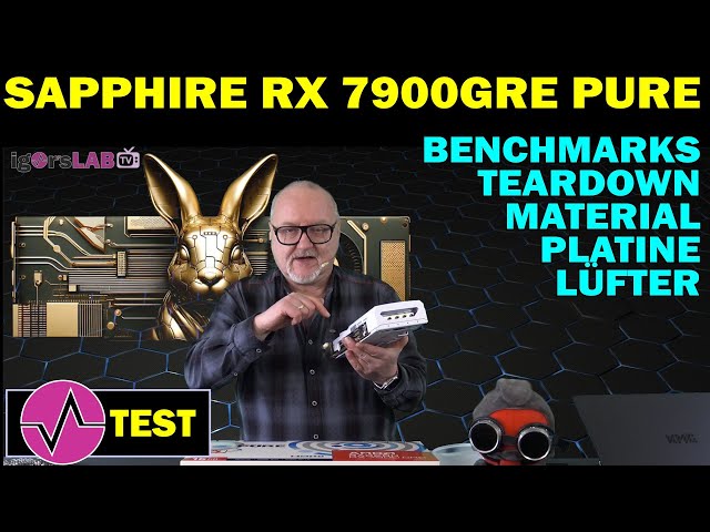 Sapphire RX 7900GRE 16GB Pure im Test - Weißer, leiser, heißer Hase mit Verlosung als Giveaway!