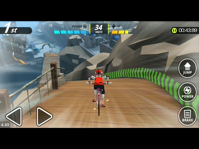 Downhill Masters (by THEM corporation) - sports game for android - gameplay.