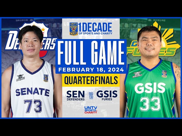 Senate Defenders vs GSIS Furies FULL GAME – February 18, 2024 | UNTV Cup Season 10