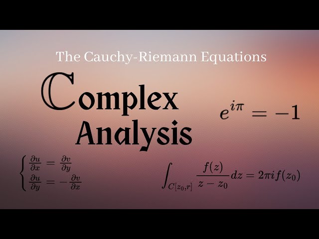 Partial Derivatives and the Cauchy Riemann Equations