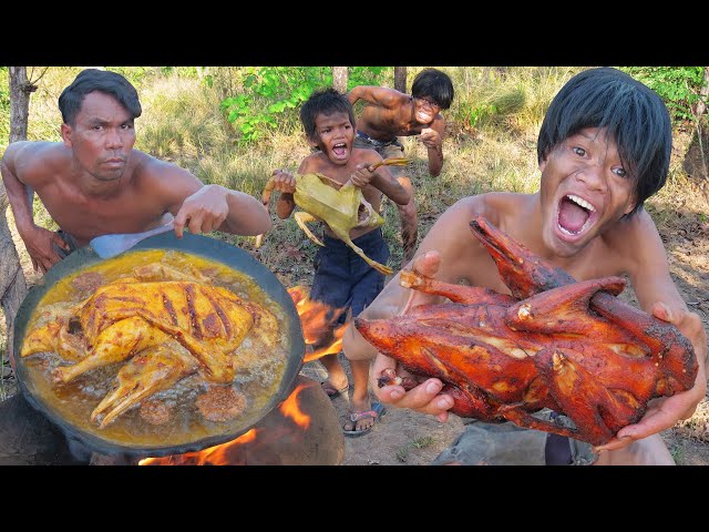 Wilderness cooking - Coocking Recipe Duck yummy cock For lunch T1 #000191,
