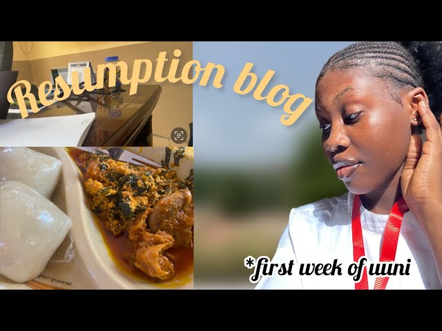 First week of resumption vlog ( Chrisland university)