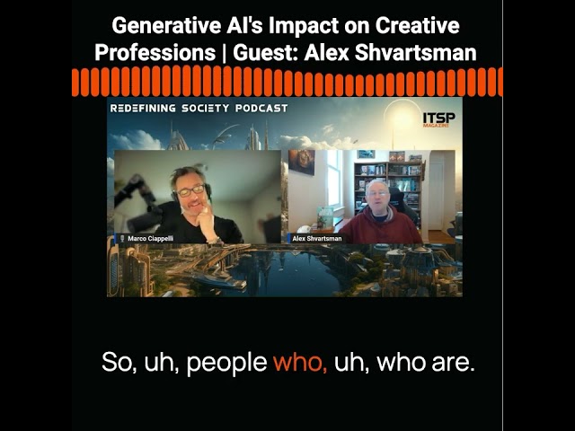 Promo For Episode: Generative AI's Impact on Creative Professions. Guest Alex Shvartsman