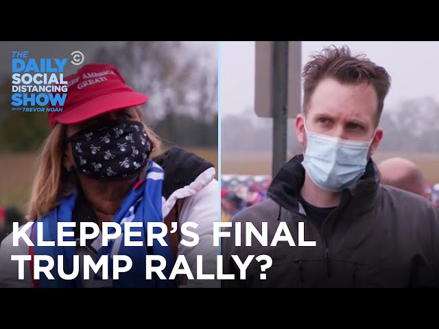 Jordan Klepper Hits One Last Trump Rally Before the Election | The Daily Social Distancing Show