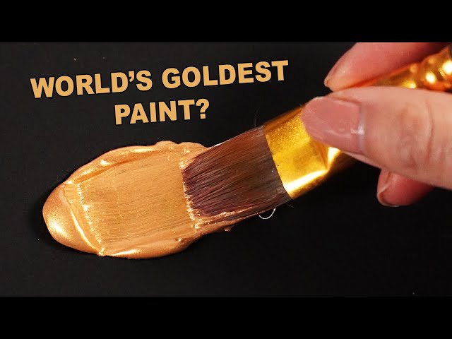 I Tested The World's Goldest Paint..(how close to real gold is it??)