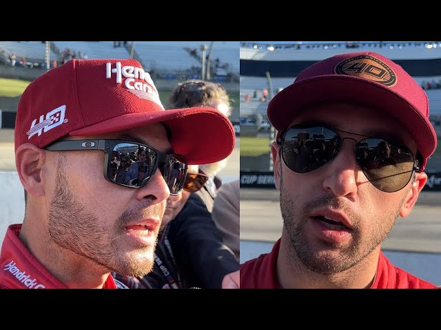 Kyle Larson & Chase Elliott React to Overtime Restart and Big Win for Hendrick Motorsports