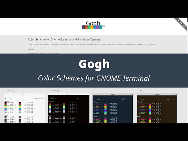 185 GNOME Terminal Color Schemes - Gogh