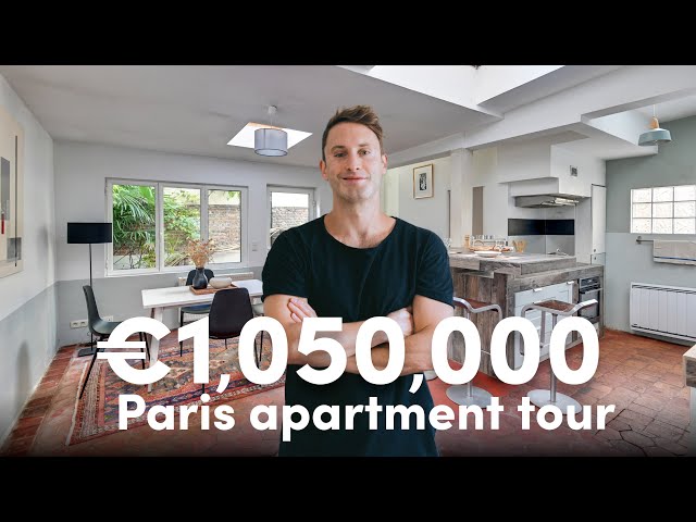Inside a charming ONE MILLION EURO loft style PARIS Apartment | vlog #009