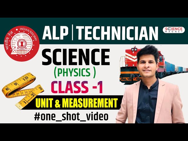 RRB ALP/Tech 2024-25 🔥 Science Free Theory |  Physics | Class -1 🥳Unit & Measurement  By Neeraj Sir