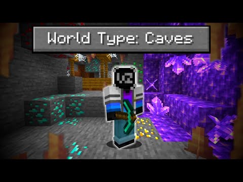 Can You Beat Minecraft in a World that's ONLY CAVES?