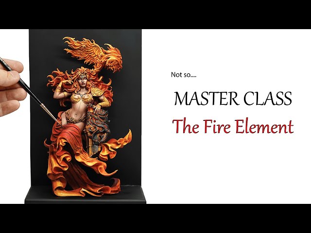 How to paint a whole miniature  - The Fire Element