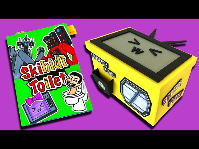 Skibidi toilet game book & DIY Mystery Box opening | secret box