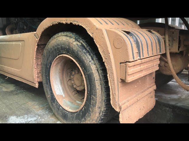 Washing the truck covered in mud Underwash Detailing ASMR How to clean dirty Truck?