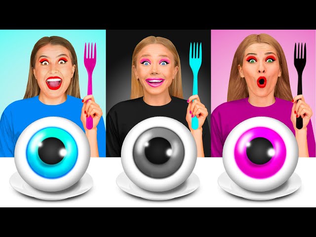 Essen der Gleichen Farben Challenge | Lustige Momente von TeenTeam Challenge
