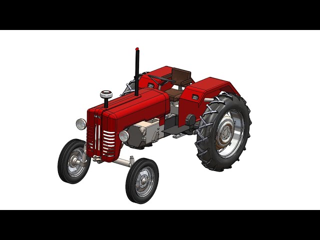 SolidWorks RE Tutorial # 335: Beginner Tractor complete video