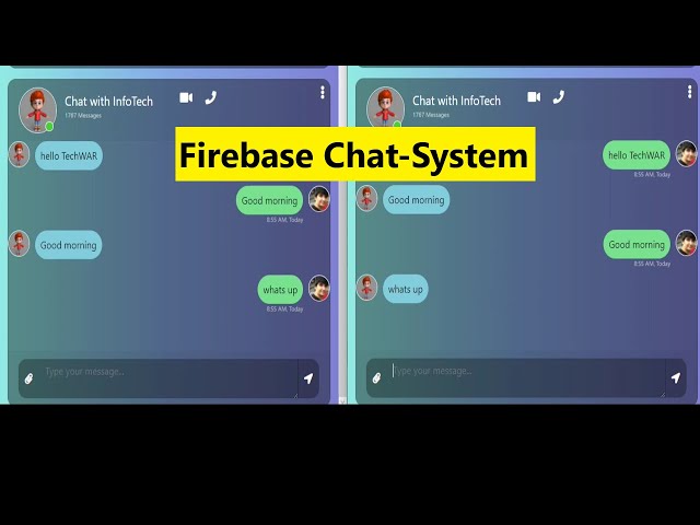 Chat App with Firebase Web JavaScript