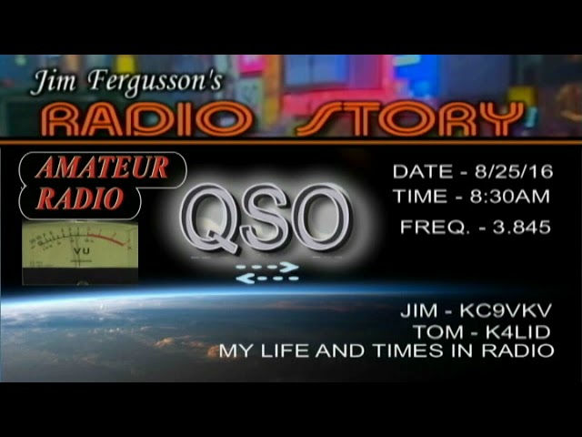 KC9VKV HAM RADIO QSO - TOM-K4LID - 9/22/23 - ARCHIVE/LIFE & TIMES!!! - JIM'S RADIO STORY - RS 8457