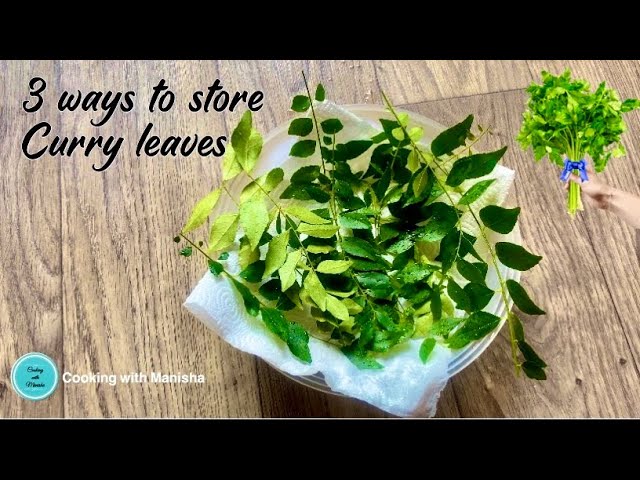 3 WAYS curry leaves store for long time | How to keep curry leaves for longtime 3ways | #kitchentips