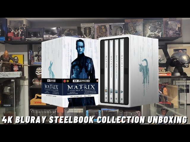 The Matrix 4k Ultra HD Bluray Steelbook Collection Unboxing