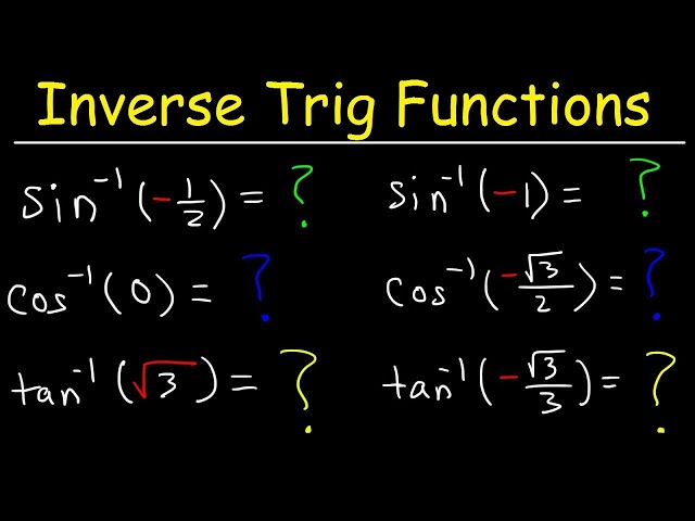 Evaluating Inverse Trigonometric Functions - Membership