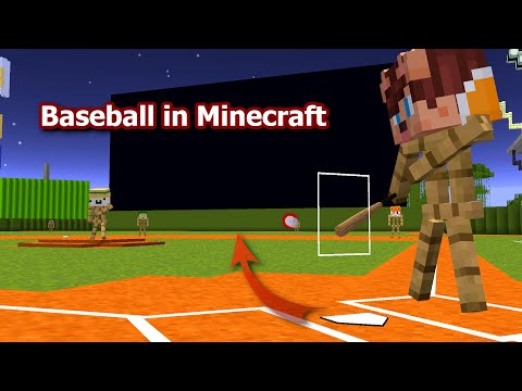 Baseball in Vanilla Minecraft