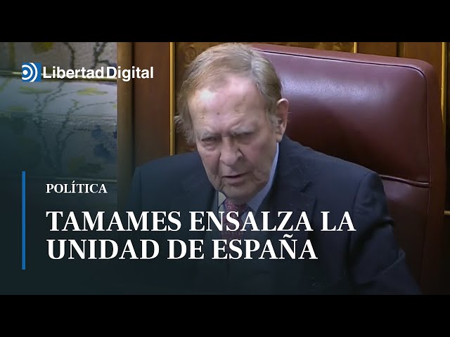 Tamames ensalza la unidad de España y echa la vista atrás a la "verdadera Memoria Histórica"